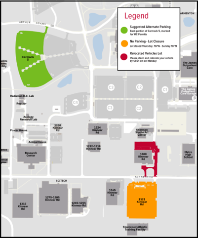 1121 Kinnear Lot Parking Map